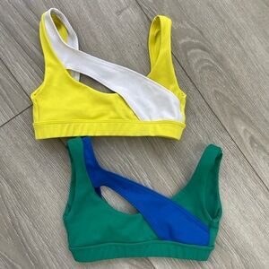 Five the Label YL Colorful Asymmetrical Sports Bras